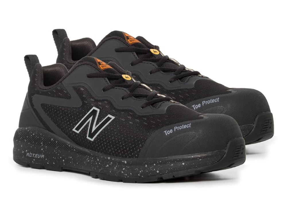 New Balance Mens Logic Comp Toe EH PR SR Work Shoes US 7.5 2E WIDE Black NIB